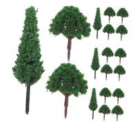 LOLIPPYY 40 Pezzi Miniature Model Trees Realistic Plastic Trees For Train Scenery Dollhouse Miniatures Architectural Models Handcrafted Micro Landscape Decor