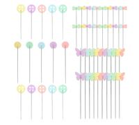 LOLIPPYY 400 pezzi Spilli da Cucito con Testa Multicolore Spilli Dritti per Posizionamento Tessuti per Patchwork Trapuntatura e Sartoria Punta Liscia per Facile Inserimento e Maggiore