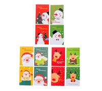 LOLIPPYY 48 Pezzi Blocchetti per Appunti Natalizi Taccuino Tascabile Motivo Cartoni Animati 16 Babbo Natale 16 di Neve 16 Cervo Regalo per Festa di Natale Compleanno Scuola