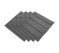 LOLIPPYY 4fogli Pavimentazione Blind Bricks in Pvc e Gomma Stradale Grigio Con Strisce Adesivi Pavimento Esterno Multifunzionali Per Percorsi Pedonali e Guide Visive
