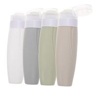 LOLIPPYY 4pezzi Bottiglie Ricaricabili Per Viaggio Impermeabili e Squeeze Per Shampoo e Lozione Contenitori Pratici Per Cosmetici e Liquidità Per Viaggi e Camping