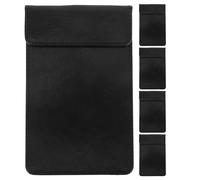 LOLIPPYY 5 Pezzi Portablocco Ristorante Nero Senza Porta Penna Accessori Cameriere per Ricevute e Ordini Cartelle Resistenti e Portatili per Menu e Servizio Food Service