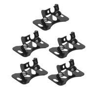 LOLIPPYY 5 pezzi Supporto Telecamera Retromarcia in Nero Staffa Regolabile Angolo per Auto Montaggio Targa Facile Installazione e Struttura Sicura per Visione Ottimale