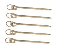 LOLIPPYY 5 Portable Dog Stake Anchor Heavy Duty Ground Nail For Livestock Cattle Sheep Camping And Outdoor Use