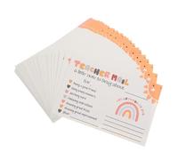 LOLIPPYY 50 Pezzi Carte Insegnante per Comunicazioni Positive Genitori Incentivi Comportamentali per Scuola Elementare Note Motivazionali e per Classe