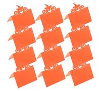 LOLIPPYY 50 Pezzi Halloween Pumpkin Tent Place Cards Paper For Dinner Party Table Setting Compact For Thanksgiving Weddings Banquets And Festive Autumn Events