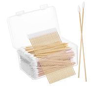 LOLIPPYY 500 pezzi per Precisione Tamponi Lunghi per Pulizia Orecchie Unghie e Make Up Supporto Resistente per Applicazioni Accurate