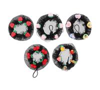 LOLIPPYY 5pezzi Chignon da Danza Retina per Capelli Piccola Ciambella per Chignon Copri Riutilizzabile Adatto per Feste Festival e Spettacoli di Danza Essenziale per Giovani Ballerine