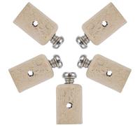 LOLIPPYY 5pezzi Pulsante Smorzatore Pianoforte in Metallo e Legno per Pianoforti Verticali, Accessori Robusti per Riparazione e Manutenzione Qualità Acustica Migliorata
