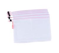 LOLIPPYY 5pezzi Sacchetti Frutta e Verdura Riutilizzabili in Rete Borsa Rete Con Cordino Per Verdura Sacchetto Traspirante Per Frutta