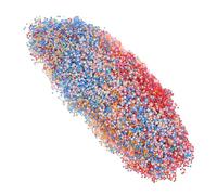 LOLIPPYY 6 Confezioni Perline di Schiuma Arcobaleno Multiuso 2,5-6 Mm, Riempitivo Leggero per Pouf, Materiali Artigianali Atossici per Decorazioni Fai da Te e Imbottitura