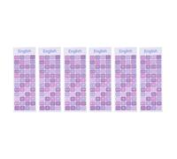 LOLIPPYY 6 pezzi Adesivi Tastiera Inglese Stickers Lettere Resistenti Graffi per Notebook e Compatibili con Desktop e Laptop Protezione Tastiera Antiusura Layout Classico