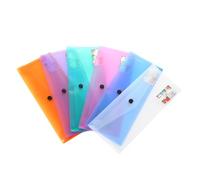 LOLIPPYY 6 Pezzi Borsa degli archivi organizzatore chiaro documenti archivio affrettato buste archiviazione Documento della cartella Office borsh document Colore Casuale