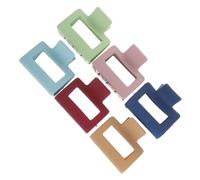 LOLIPPYY 6 pezzi Clip per Capelli Opaca da Fermaglio Pratico per Coda di Cavallo Resistente e Versatile Adatto Capelli Lunghi e Ricci Rosso Verde Blu