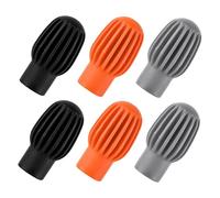 LOLIPPYY 6 Pezzi Copri Bacchette Silenziose in Silicone per Batteria Punta Smorzante per Controllo Rumore Accessori Smorzatori per Pratica Silenziosa in Casa e Studio