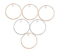 LOLIPPYY 6 pezzi Corde per Chitarra Folk in Rosso Corde Sostituibili per Chitarra Acustica Pacchetto Completo per Sostituzione Facile e Suono Chiaro