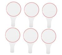 LOLIPPYY 6 Pezzi Palette Giuria Lavagne Bianche Cancellabili Monofacciali in Foam Tavoletta Voto per Concorsi e Giochi Design Sicuro e Durevole con Bordi