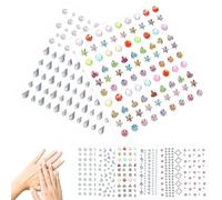 LOLIPPYY 7 fogli Adesivi per Autoadesivi Stickers Glitter per Make Up e Decorazioni per Feste Halloween e Speciali