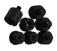 LOLIPPYY 8 pezzi Adattatori Vite Microfono in Lega di Alluminio Conversione Filetto - per Asta Supporto Microfono Resistenti e Versatili per Uso Professionale e Palco