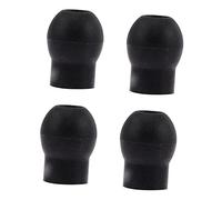 LOLIPPYY Accessori per Fonendoscopio 4 Pezzi Tappi Auricolari in Pvc Nero Leggeri e Facili da Indossare per Clinica e Ospedale