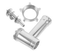 LOLIPPYY Accessori per Tritacarne Elettrico in Alluminio 3 Pezzi Tubo per Salsicce e Vite, Parti di Ricambio per Tritacarne da Cucina per Macinazione Carne Domestica, Facile da Pulire