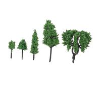 LOLIPPYY Alberi Miniatura Artificiali per Diorama Paesaggistico Miniature Plastiche Realistiche per Modelli Architettonici e Fatati Accessori per Scenari in Scala
