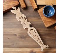 LOLIPPYY Applique Legno Intagliato Vaso Cinese Decorazione Mobili Armadio Parete Stile Orientale Raffinato
