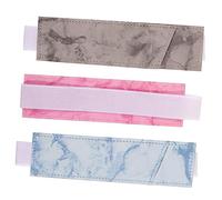 LOLIPPYY Astuccio Portapenne Con Elastico in Pelle Pu 3 Pezzi Per Quaderni e Diari, Set Portapenne Regolabile Per Riunioni, Lezioni e Viaggi Di Lavoro, Custodia Penna Resistente e Multifunzione