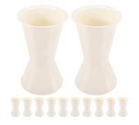 LOLIPPYY Base Portafiori Floreale Rotonda in Plastica Resistente, Supporto da Tavolo per Bouquet da Sposa e Centrotavola, Set da 12 Pezzi Taglia Media per Decorazioni e Eventi