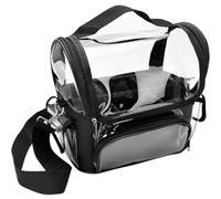 LOLIPPYY Borsa da Parrucchiere Trasparente Grande in PVC Organizer Portautensili per Attrezzi da Barbiere Divisori Multipli Valigia da Viaggio per Strumenti per Chioma e Trucco