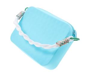 LOLIPPYY Borsa da Spiaggia in Silicone per Uomo Organizer Portacellulare e Pochette Tracolla per Viaggio Custodia per Occhiali Chiavi e Cosmetici Leggera e Capiente per Nuoto e Tempo