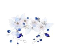 LOLIPPYY Butterfly Wedding Headpiece in Chinese Style With Rhinestone And Pearl Comfortable Bridal Hair Vine For Elegant Hairstyles Secure Fit For Bride Ceremony And Festival