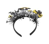 LOLIPPYY Cappellino Da Laurea Con Tinsel Cerchietto Per Festa Di Laurea Class of Accessorio Elegante e Comodo Design Con Glitter e Stelle Headband Per Graduati