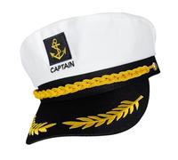 LOLIPPYY Cappello Da Nautico Per Costume Cosplay Per Feste e Halloween Accessorio Per Giocare Fare Marinaio Confezione Da Taglia Ajustabile