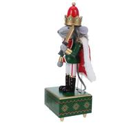 LOLIPPYY Carillon Schiaccianoci Re dei Topi in Legno Music Box Meccanico Molla Senza Batterie Figurina Soldato Natalizia Robusta e Liscia Decorazione Vintage per Casa e Tavolo di Natale