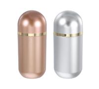 LOLIPPYY Contenitore per Pillole da Viaggio 10 Ml in Plastica Resistente, Set da 2 Flaconi Compatti Chiusura Ermetica, Organizer Portatile per Medicinali e Integratori per Uso Quotidiano