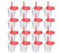 LOLIPPYY Contenitore Urine per Analisi 40ml in Plastica con Coperchio, 50 Pezzi, Bicchieri di Campionamento Usa e Getta per Test Feci e Raccolta Differenziata Colore Casuale