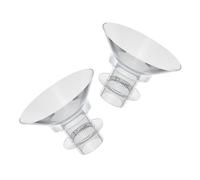 LOLIPPYY Convertitore Flangia per Tiralatte Indossabile in Silicone 2 Adatto per Tiralatte Elettrici Inserti Flangiati Trasparenti Facili e Riutilizzabili