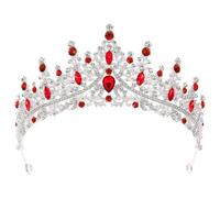 LOLIPPYY Corona Tiara con Strass per Donna Accessorio Capelli Elegante per Compleanno Festa Matrimonio Halloween e Party Design Unico e Comodo Adatta Regine e Principesse