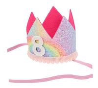 LOLIPPYY Coroncina Compleanno Per Leggero Con Design Regale Per Feste e Foto Cappello Compleanno Per Ragazzi e Ragazze Per Momenti Indimenticabili