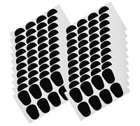LOLIPPYY Cuscinetti Protezione Denti Anti-impronta 50 Pezzi per Sassofono in Silicone Nero e Ammortizzante Vibrazioni per Musicisti Strumento Vento