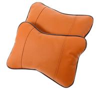 LOLIPPYY Cuscino per Collo Auto 2 Pezzi in Acrilico Marrone a Forma di Osso Supporto Cervicale Ergonomico per Guida e Relax, Allevia la Fatica Durante la Guida