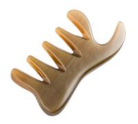 LOLIPPYY Design Ergonomico in Corno di Bufalo per Massaggio e di Raschiatura Dalla Forma a Coda per Viso e Gambe, Adatto Anziani