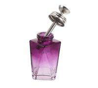 LOLIPPYY Dispenser a Pompa Pressione Ricaricabile 150Ml in Vetro Viola Flacone Anti-Perdite per Solvente unghie Contenitore Portatile per Trucco e Cura Unghie per Viaggi e Saloni di