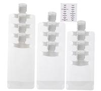 LOLIPPYY Dispenser Viaggio Tenuta Stagna Per Sapone Liquido Shampoo Bagnoschiuma Per Facile Riempire e Spremere Ultimi Residui Per Viaggi Vacanze Campeggio e Attività All