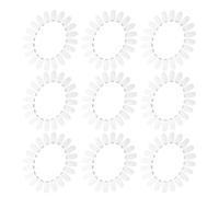 LOLIPPYY Espositore per Smalti Unghie 20 Punte Ovali, Ruota Campione in Plastica Trasparente per Manicure Fai da Te e Uso in Classe