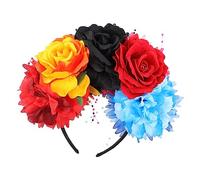 LOLIPPYY Fascia Fiori per Ragazze con Fiori Tropicali Accessorio per Feste Matrimoni e Festival Design e Facile Indossare