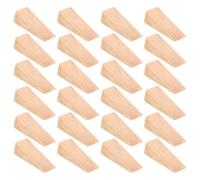 LOLIPPYY Fermaporta Decorativo in Legno Naturale a Cuneo, Set da 40 Pezzi Piccoli 6x2x2 Cm, Blocco Fermaporta Antiscivolo per Porte a Battente e Scorrevoli, per Camera da Letto e