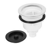 LOLIPPYY Filtro Scarico in Acciaio per Lavandino Ceramico Tappo Scarico Versatile per Letto Shampoo e Salone Parrucchiere Accessorio Bagno Facile da Installare e Resistente