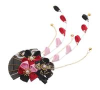 LOLIPPYY Forcine Pendenti con Nappe e Fior Kimono Fermaglio Tradizionale per Festival e Cosplay Accessori per Capelli Natalizi Matrimonio in Stile Hanfu Cinese